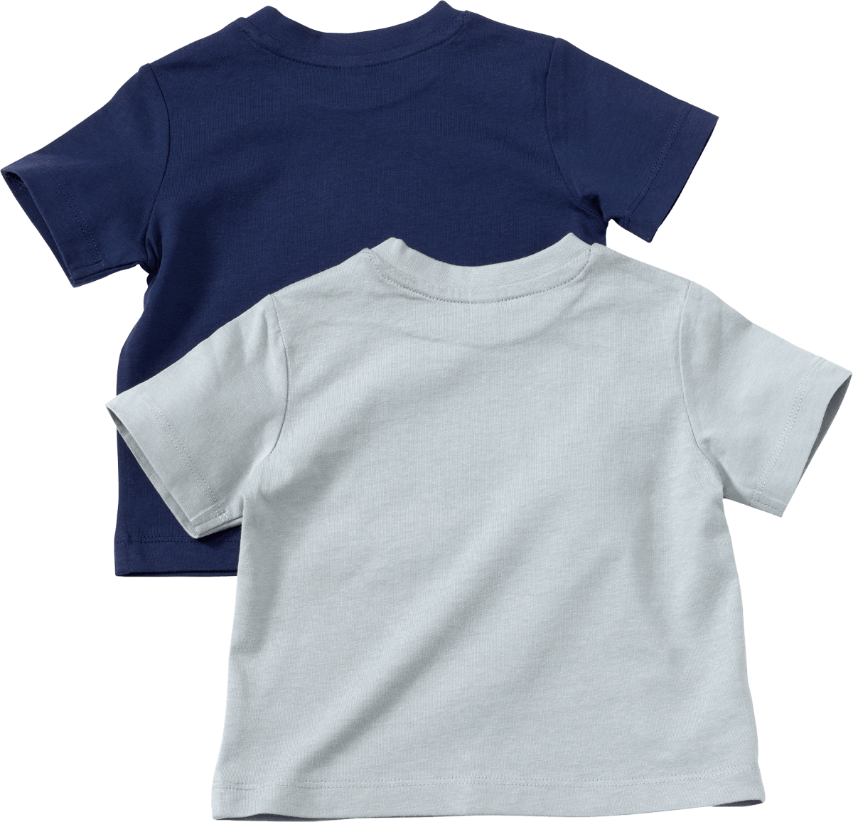 T-Shirts, blau, Gr. 86, 2 St
