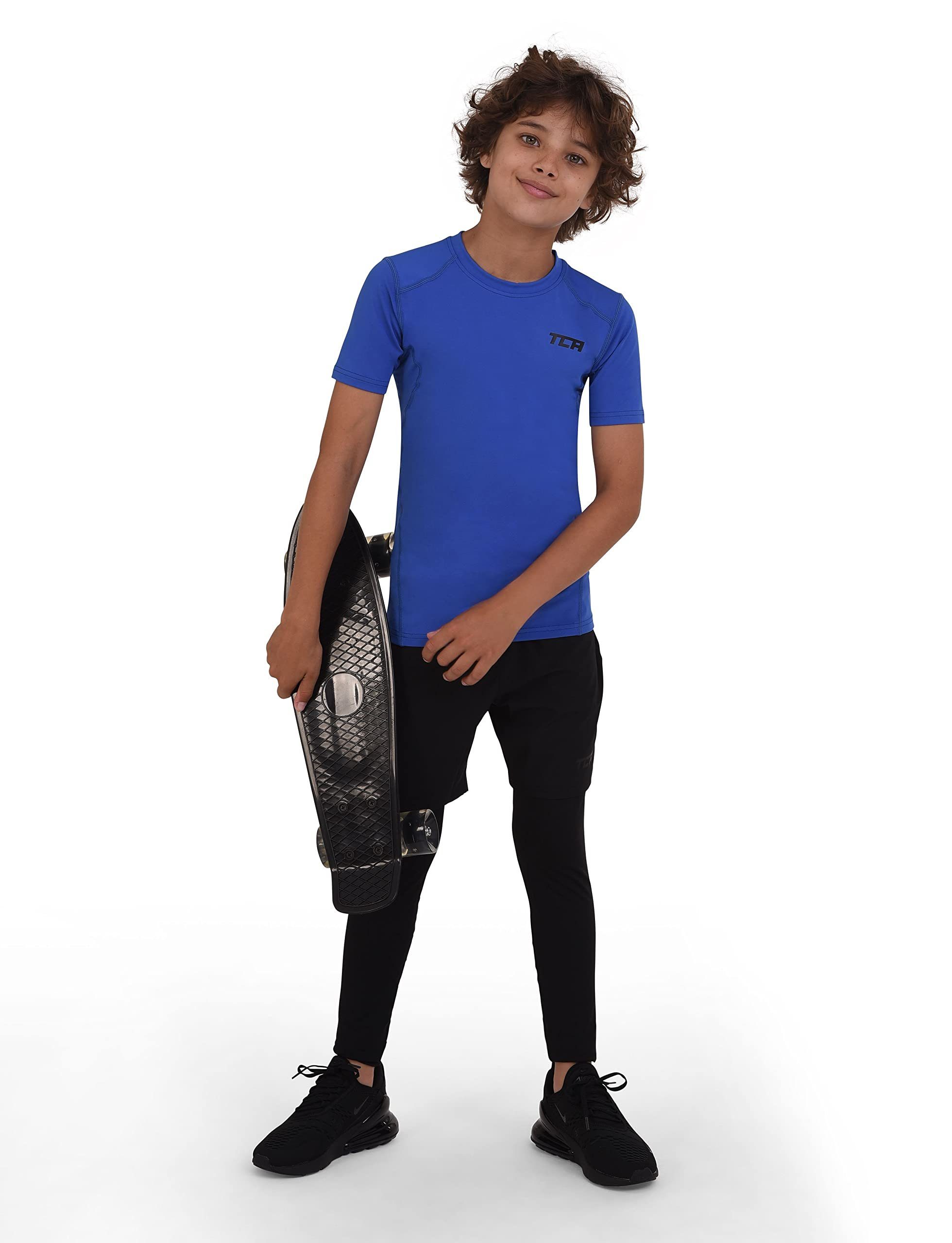 TCA Funktionsunterhemd TCA Herren HyperFusion Sportshirt - Blau