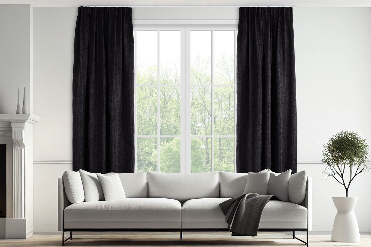 Lifa Living Vorhang - 150 x 260 cm - Haken - Schwarz