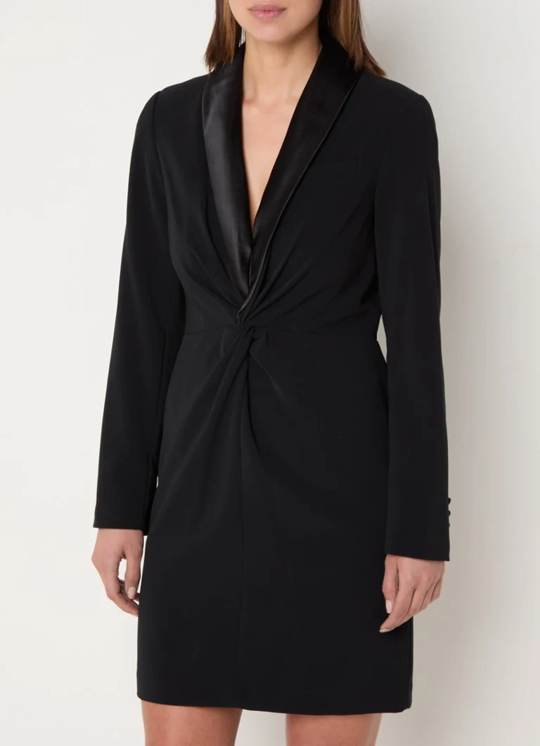 Rochie scurtă Ralph Lauren cu detalii drapate