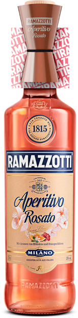 Ramazzotti Aperitivo Rosato On-Pack mit Jigger