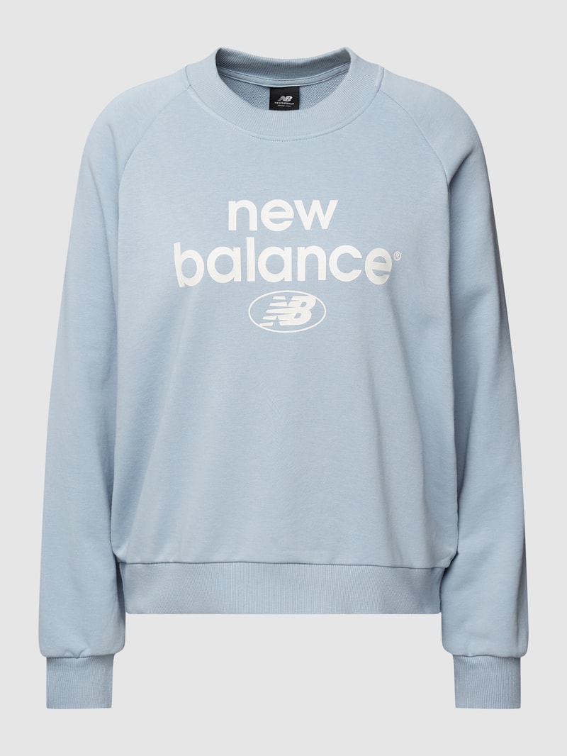 Sweatshirt mit Label-Print Modell 'Essentials Graphic' in hellblau