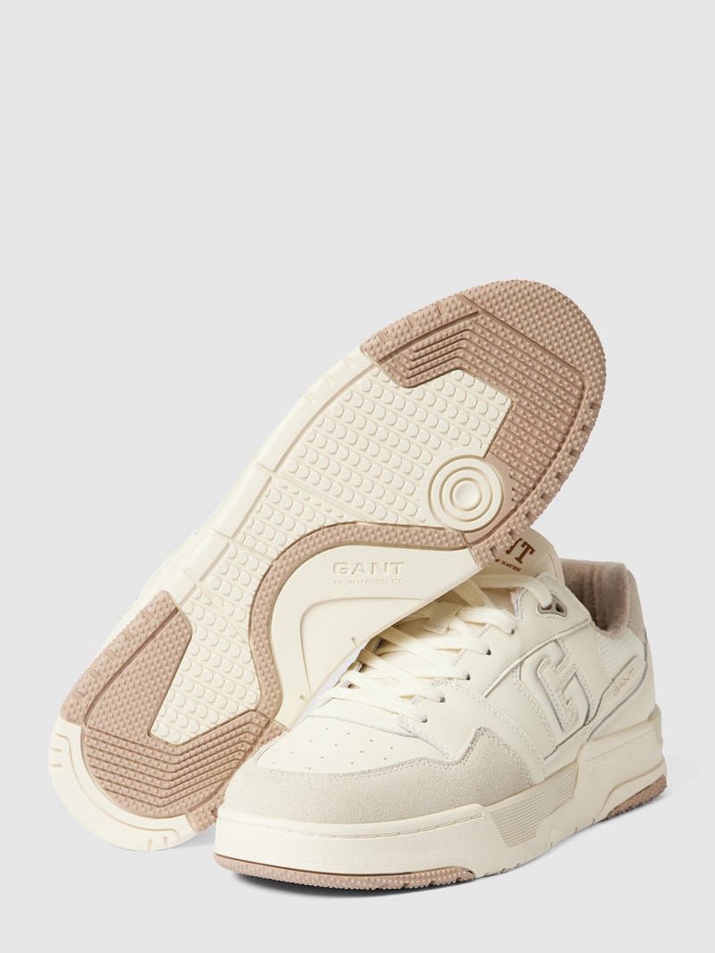 Sneaker mit Label-Details Modell 'Brookpal' in offwhite