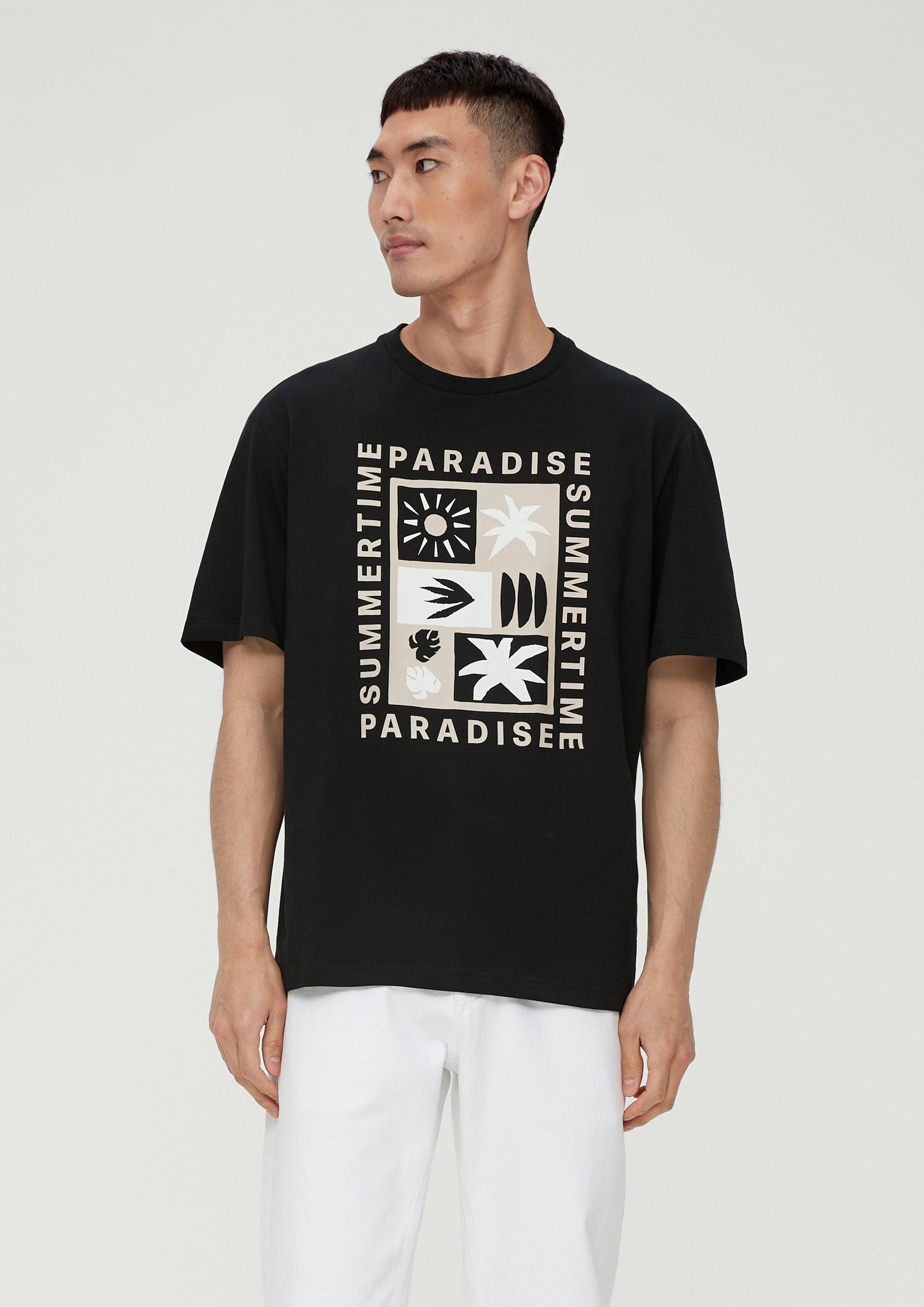 Baumwollshirt mit Frontprint  2131371-99D2