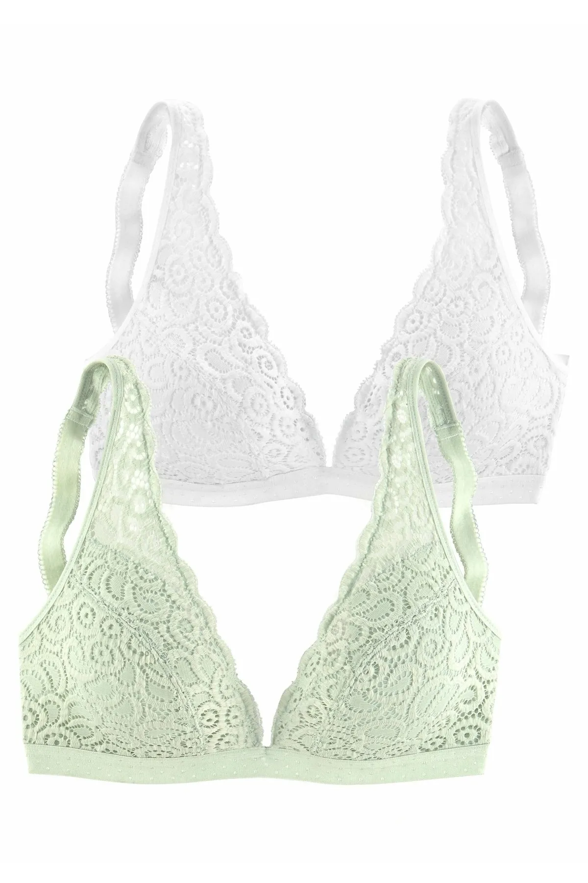 PETITE FLEUR  BH - Grün - Unifarben