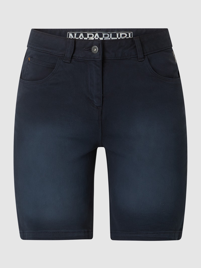 Jeansshorts mit Stretch-Anteil Modell 'Nulley' in marineblau