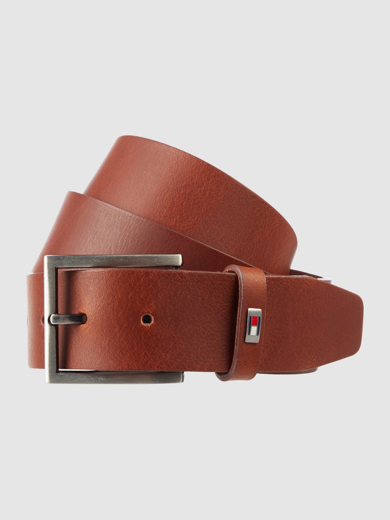 Gürtel aus Leder in dunkelbraun