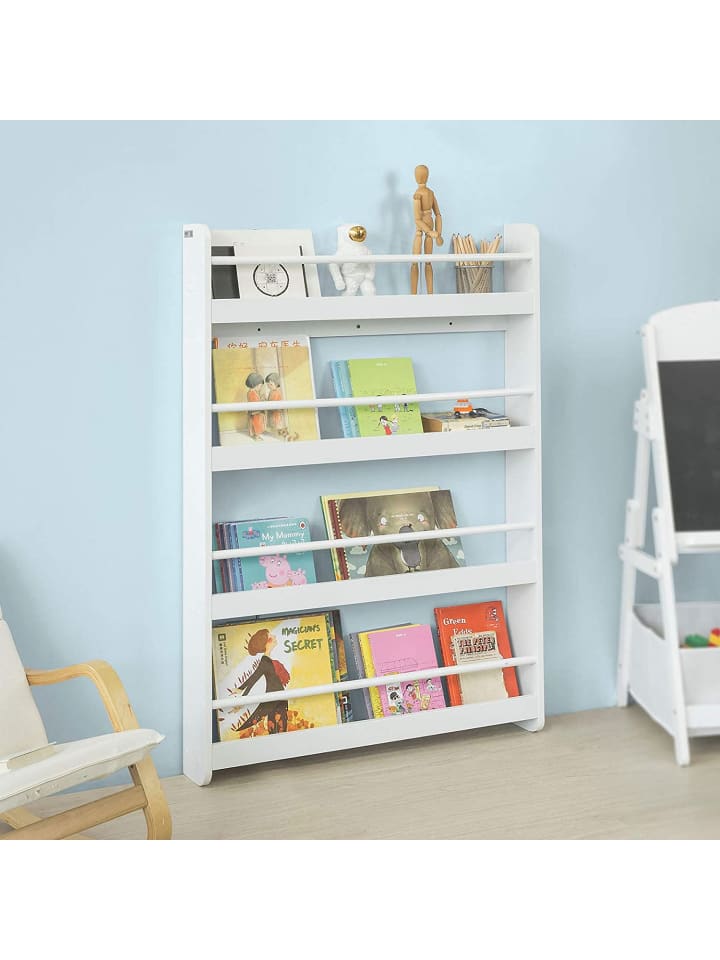SoBuy Kinderregal in Weiß - (B)80 x (H)118 x (T)12cm günstig kaufen onesize
