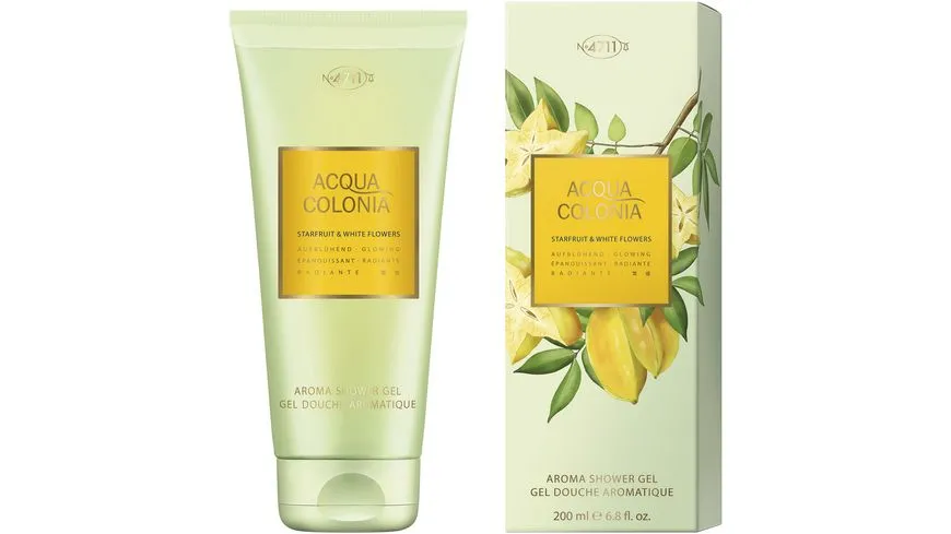 4711 ACQUA COLONIA Starfruit & White Flowers Aroma Shower Gel 200 ml