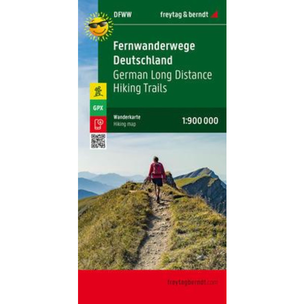 FERNWANDERWEGE DEUTSCHLAND, WEITWANDERKARTE 1:800.000 - Wanderkarte