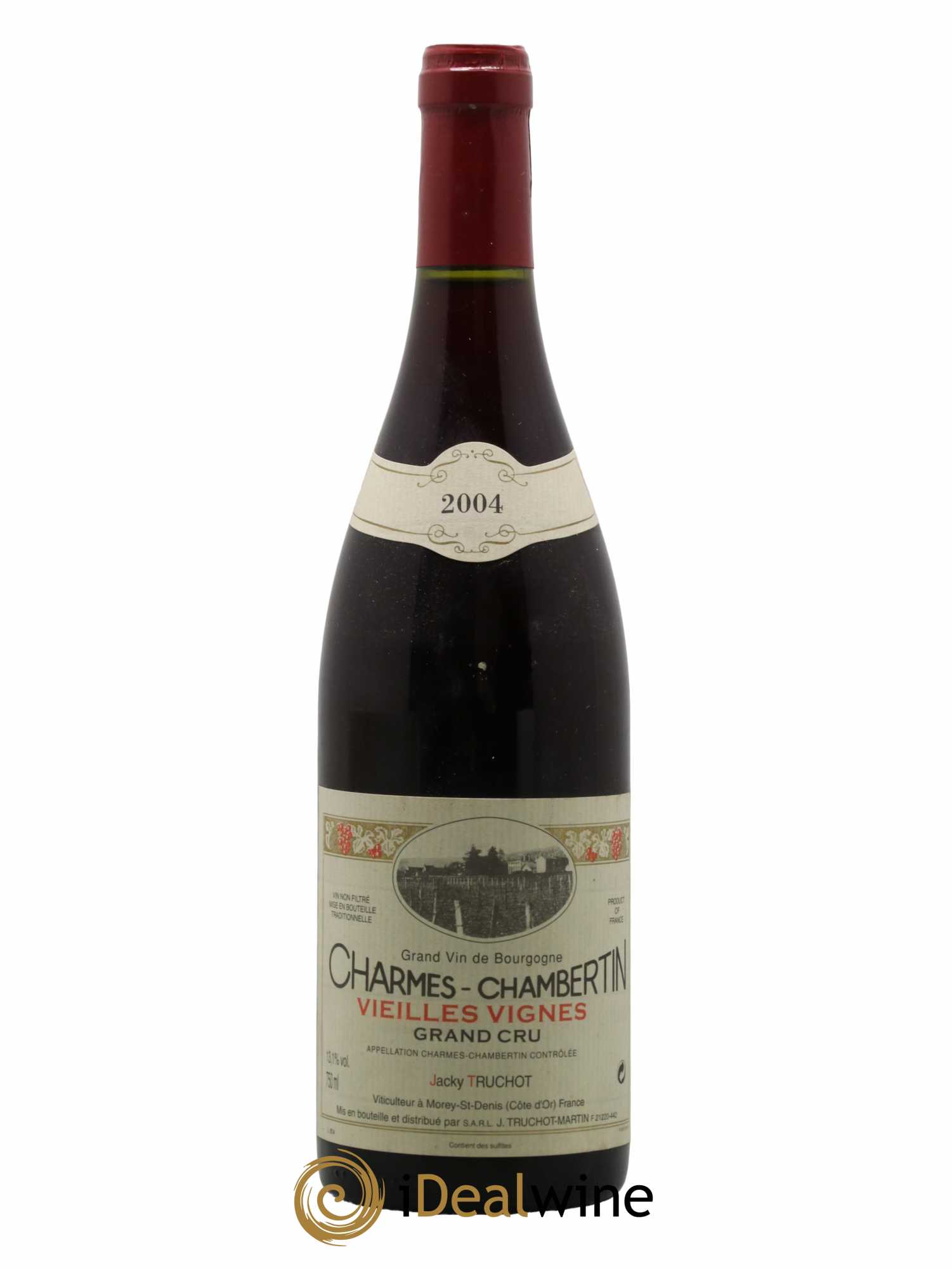 Charmes-Chambertin Grand Cru Vieilles Vignes Jacky Truchot  2004 - Lot de 1 Bouteille