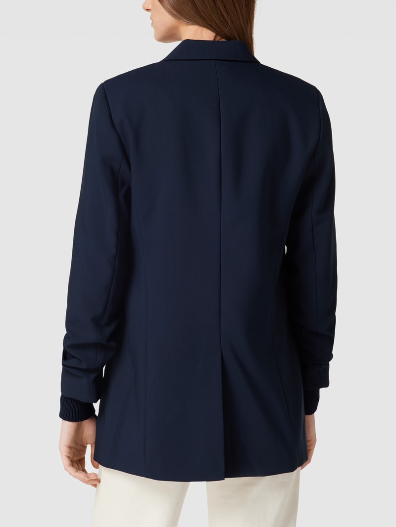 Blazer mit Reverskragen in marineblau
