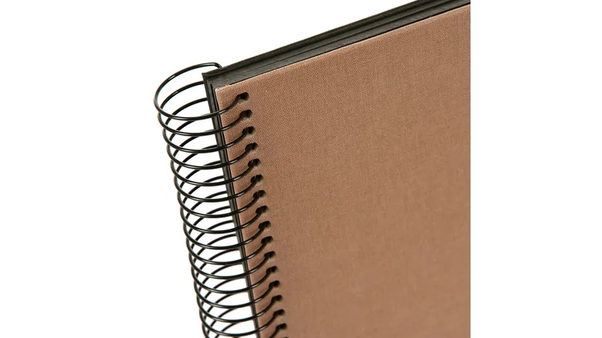 goldbuch Spiralalbum Bella Vista Haselnuss 24x17cm 40 schwarze Seiten