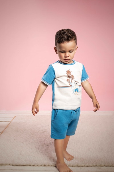 Shorts, mittelblau für Jungs