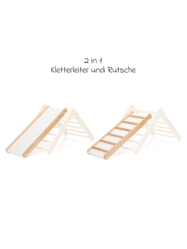 fillikid 2in1 Rutschbrett und Leiter aus Buchenholz in braun günstig kaufen onesize