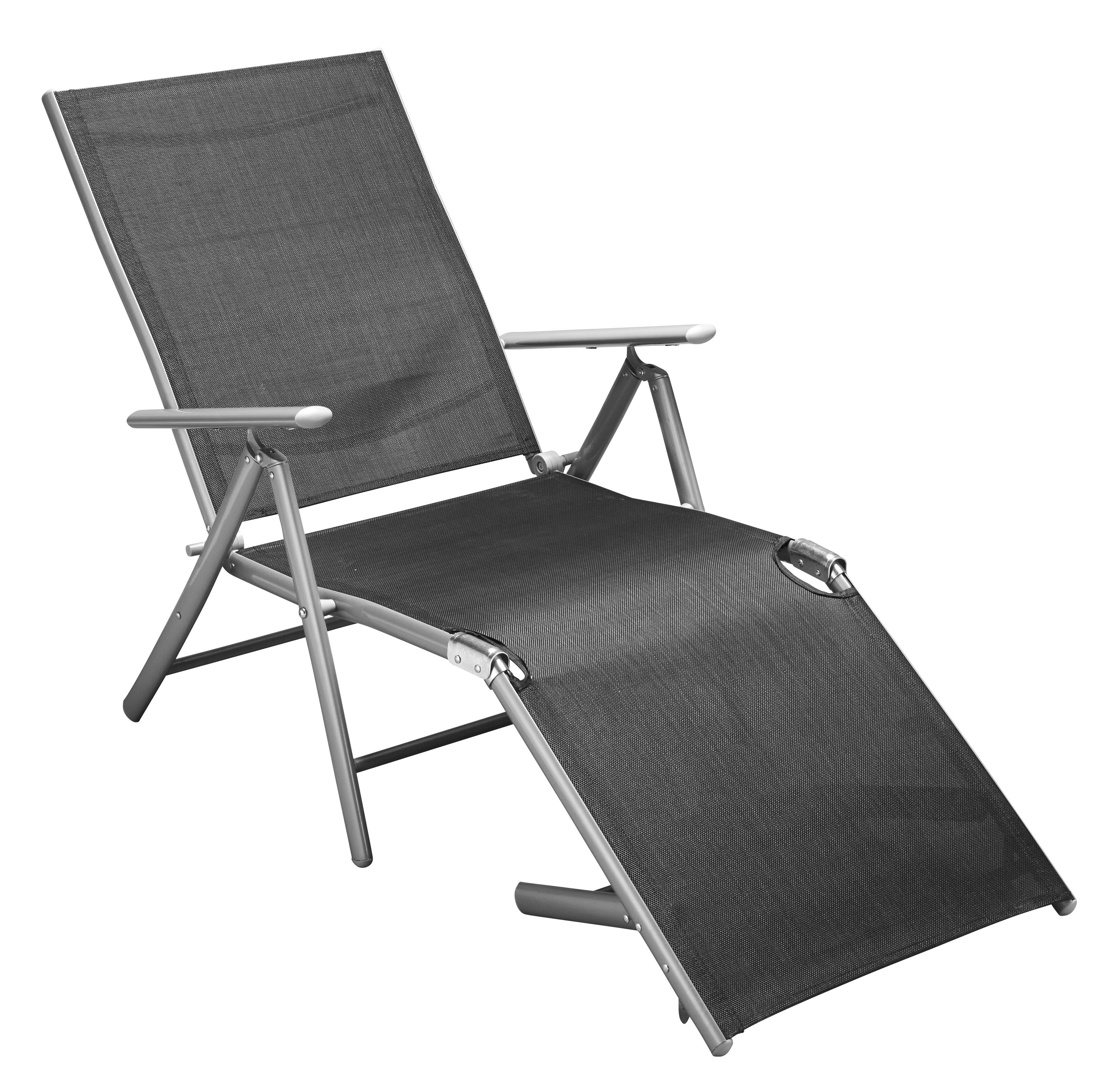 MERXX Gartenliege, Alu/Textil, klappbar