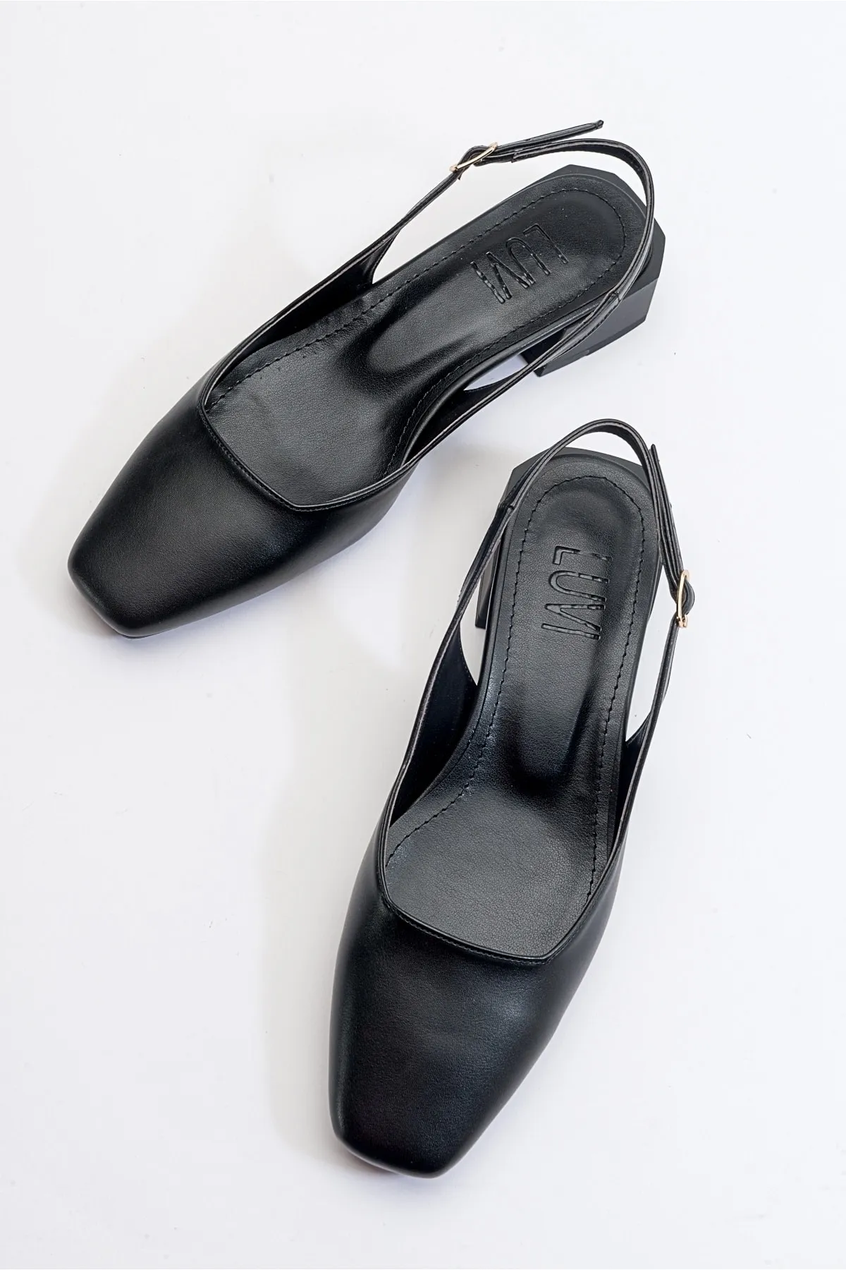 LuviShoes  State Black Skin Damen-Schuhe mit Absatz