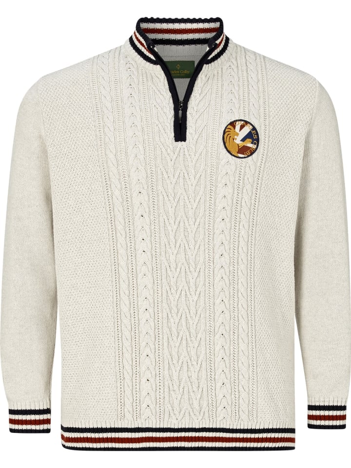 Charles Colby Pullover EARL HICKS in wollweiß günstig kaufen