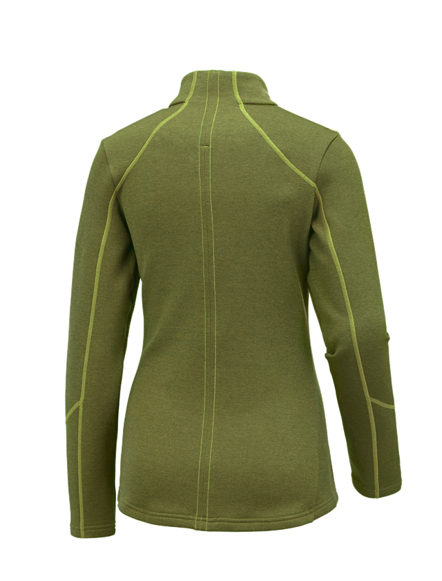 e.s. Funktions Sweatjacke melange, Damen