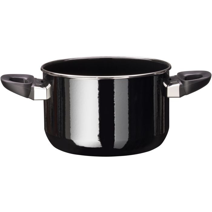 Silit Silargan® Modesto Kochtopf mit Deckel, 20 cm, Black
