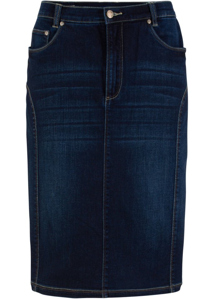 High-Waist-Stretch-Rock mit Bequembund