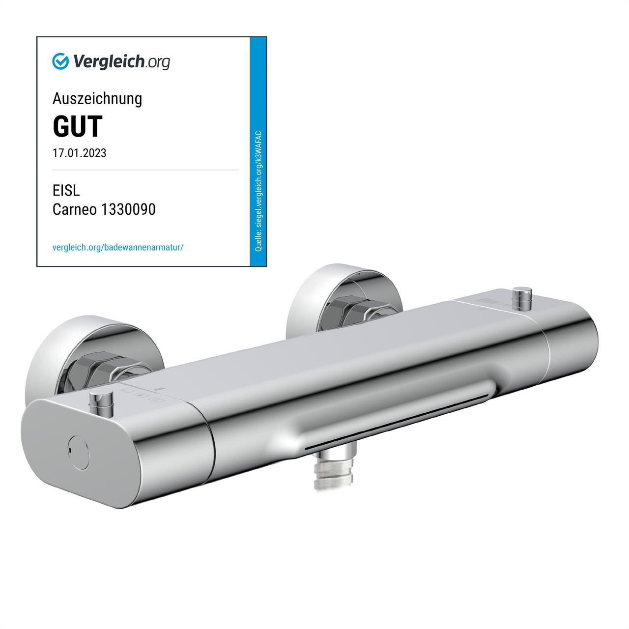 Eisl CARNEO Badewannenarmatur mit Wasserfall