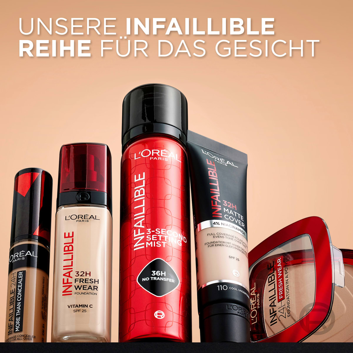 Foundation Infaillible 32H Fresh Wear, 300 Amber, LSF 25, 30 ml