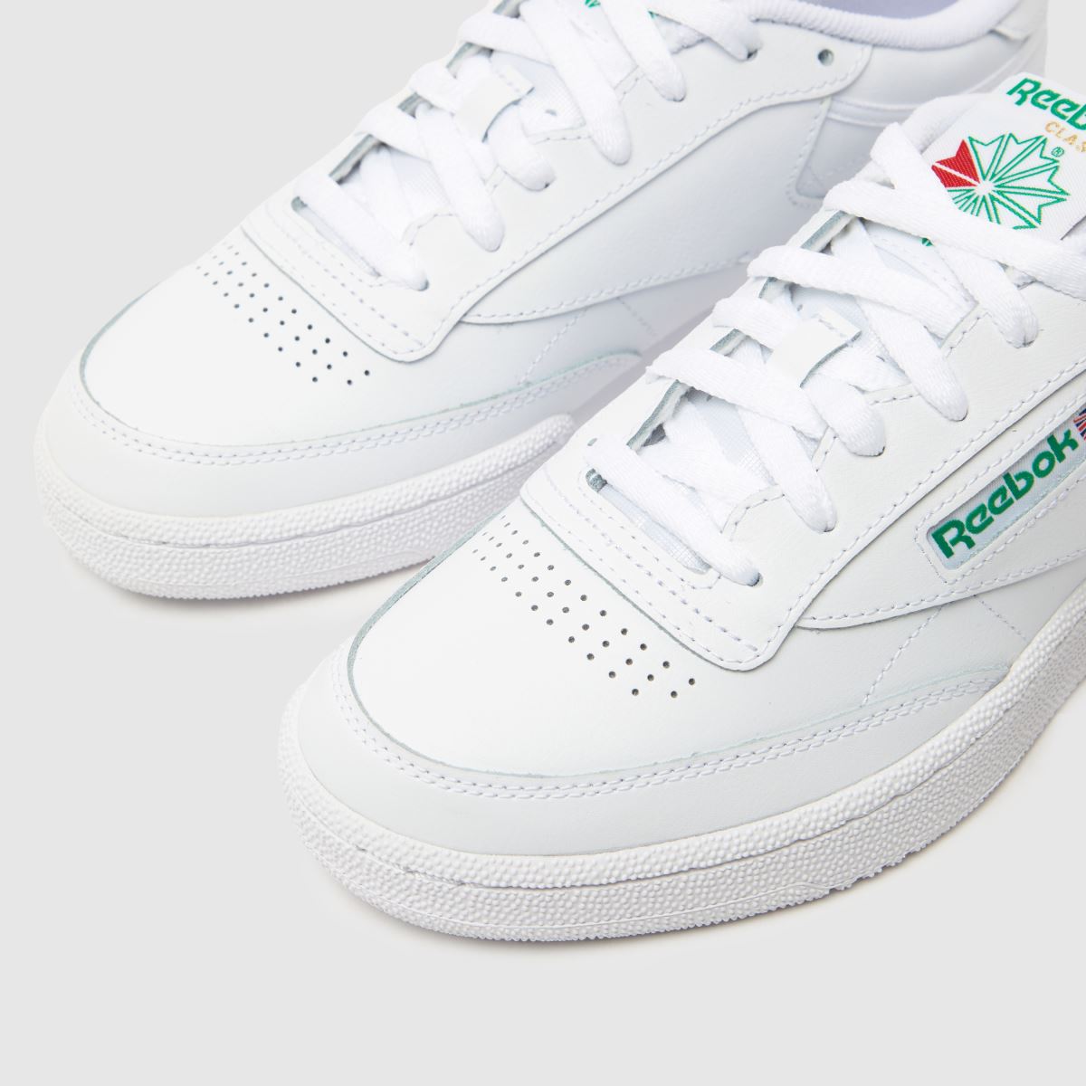 Tenisky Reebok Club C 85 v bílé a zelené barvě