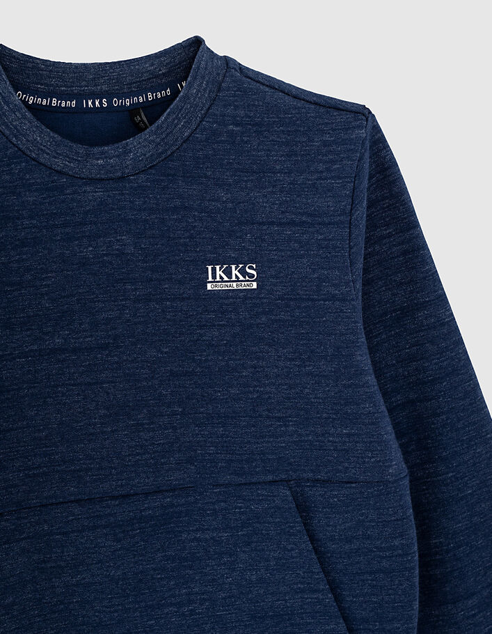 Sweat bleu brut Essentiel molleton bio