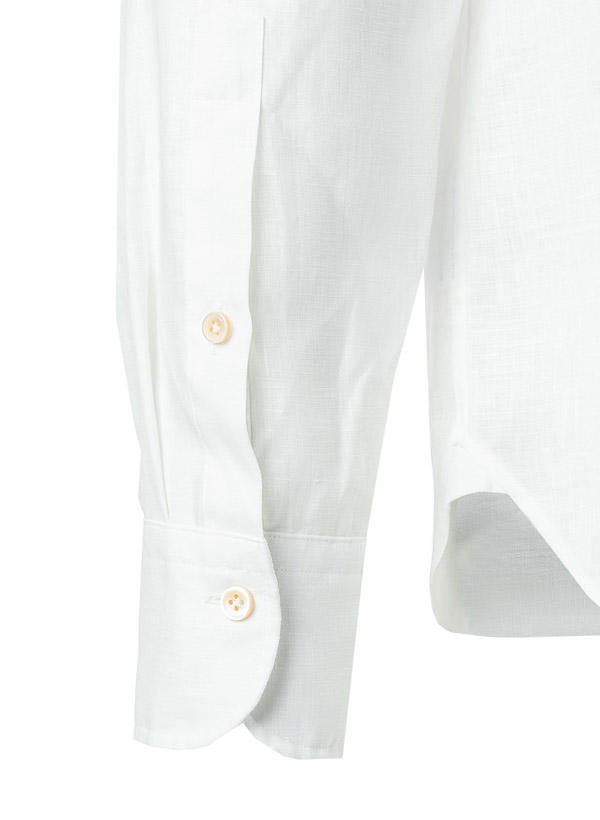 OLYMP Signature, Hemd, Tailored Fit, Reines Leinen, weiß