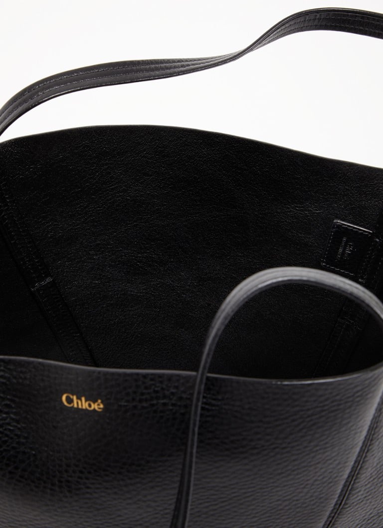 Nákupná taška z teľacej kože Chloé Spin