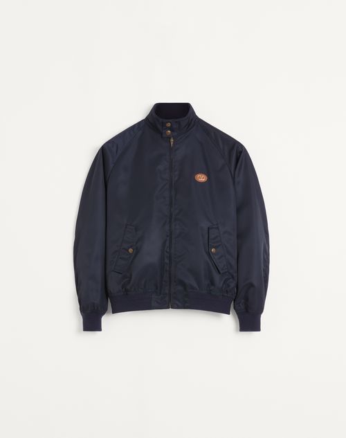 Nylon blouson met VLogo-patch