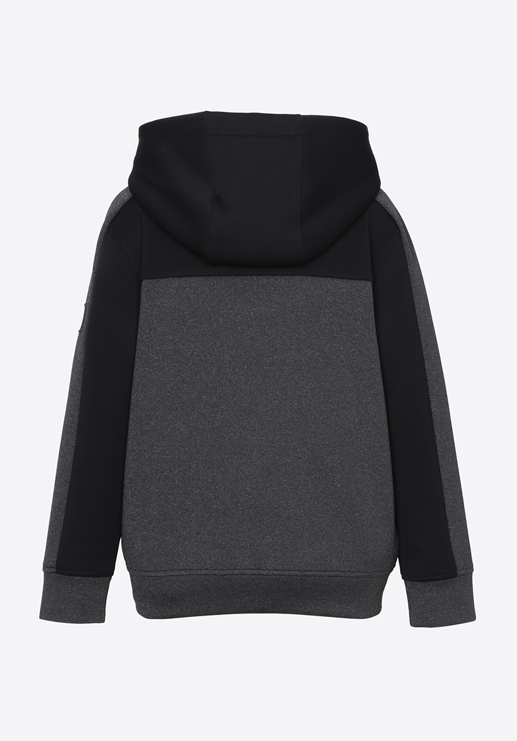 EMILE  Sweat zippé noir et gris garçon