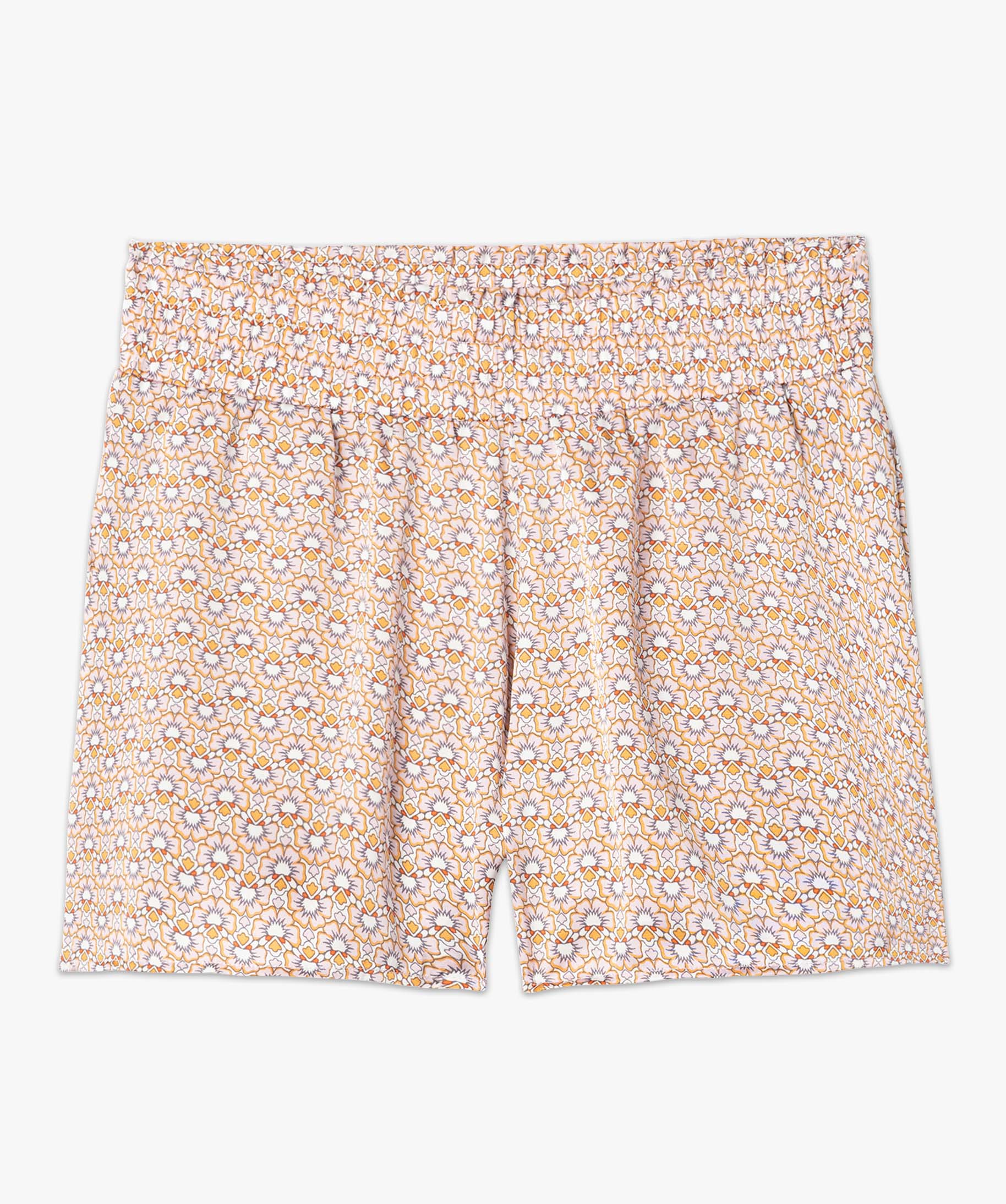 Bas de pyjama femme forme short à motifs fleuris imprime | GEMO