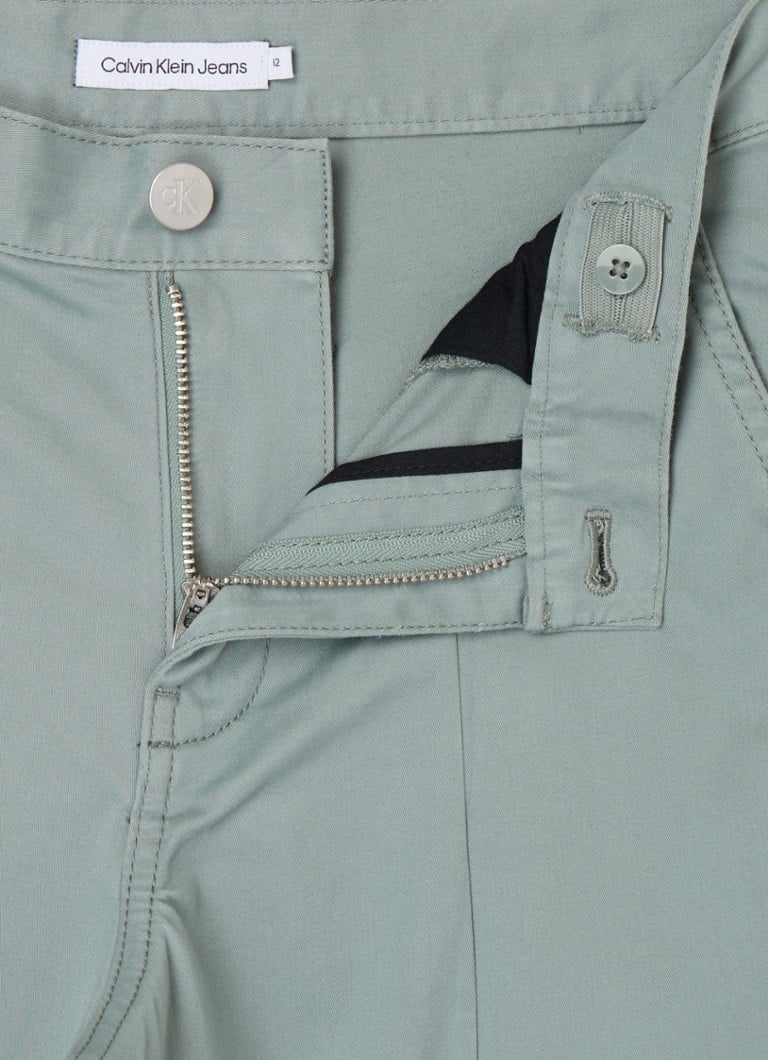 Pantaloni cargo cu croi larg și logo brodat Calvin Klein
