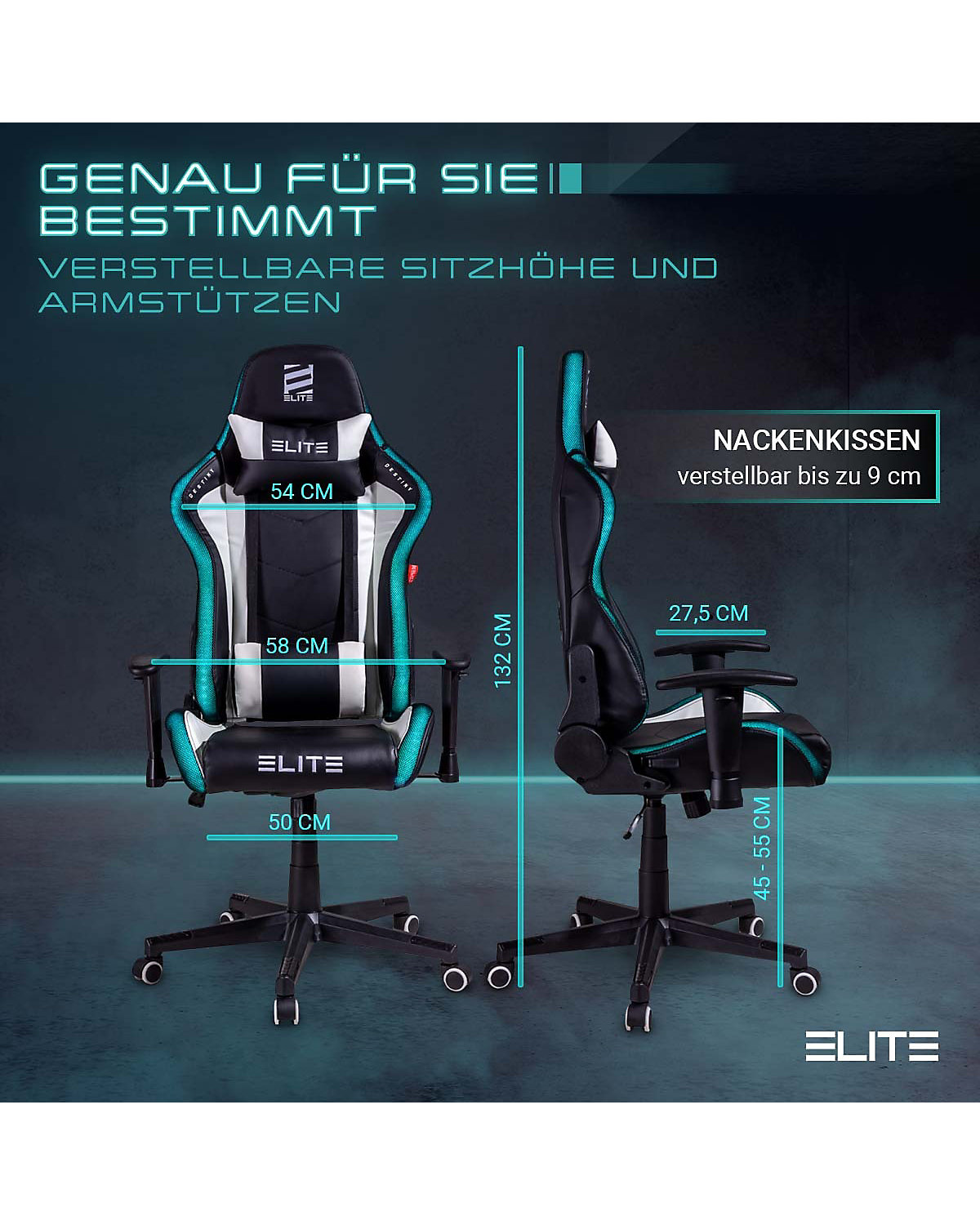 Gaming Stuhl DESTINY MG200 - Ergonomischer Racing Gaming Stuhl - Auch als RGB