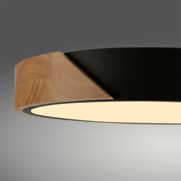 LED-Deckenleuchte BILA, Ø 32 cm, schwarz