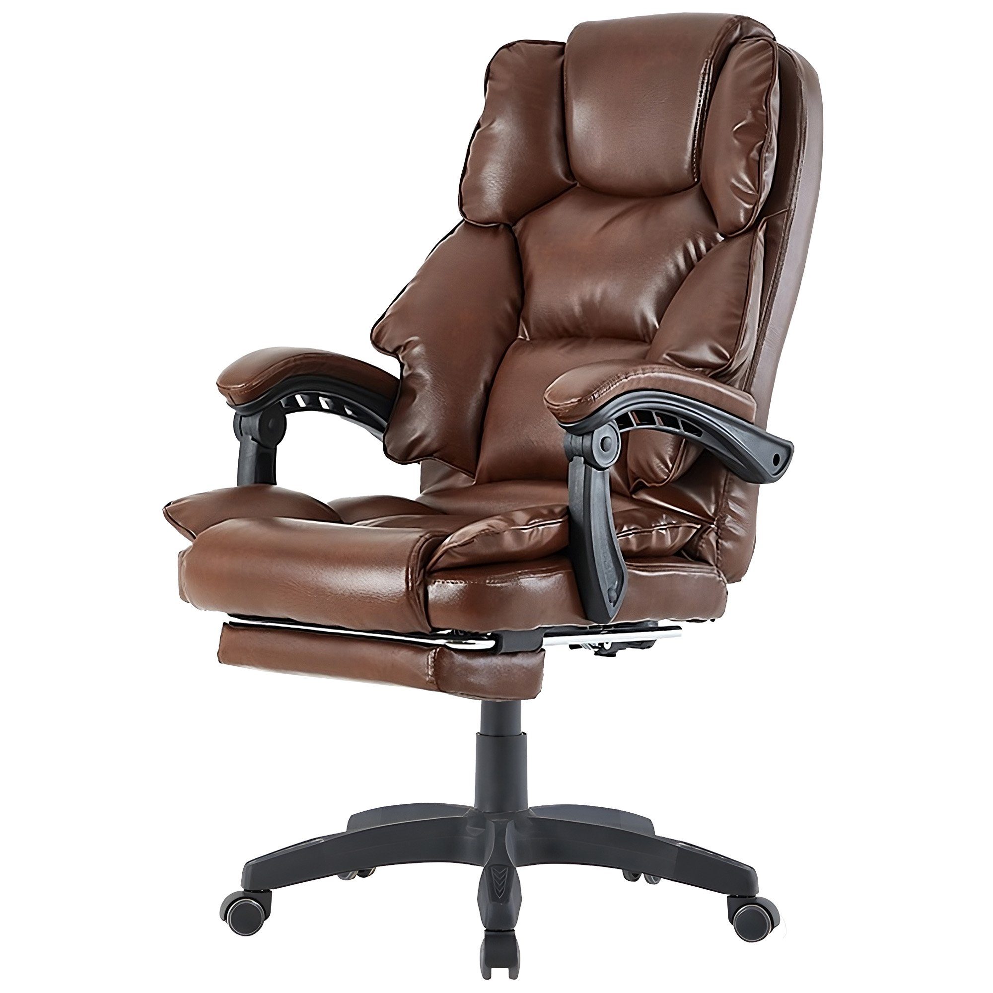 TRISENS Chefsessel Rafael (1 Stück), Bürostuhl mit extra Polsterung Home Office Chair im Lederoptik-Design
