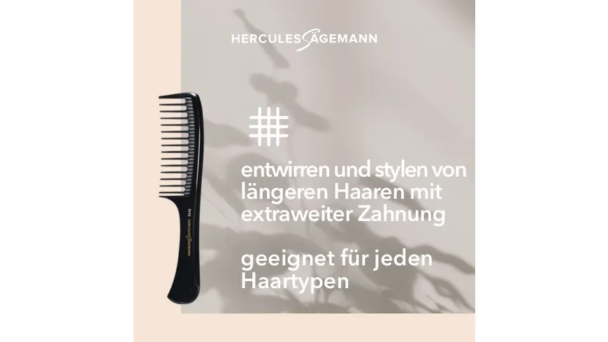 HERCULES Sägemann Griffstylerkamm Naturkautschuk