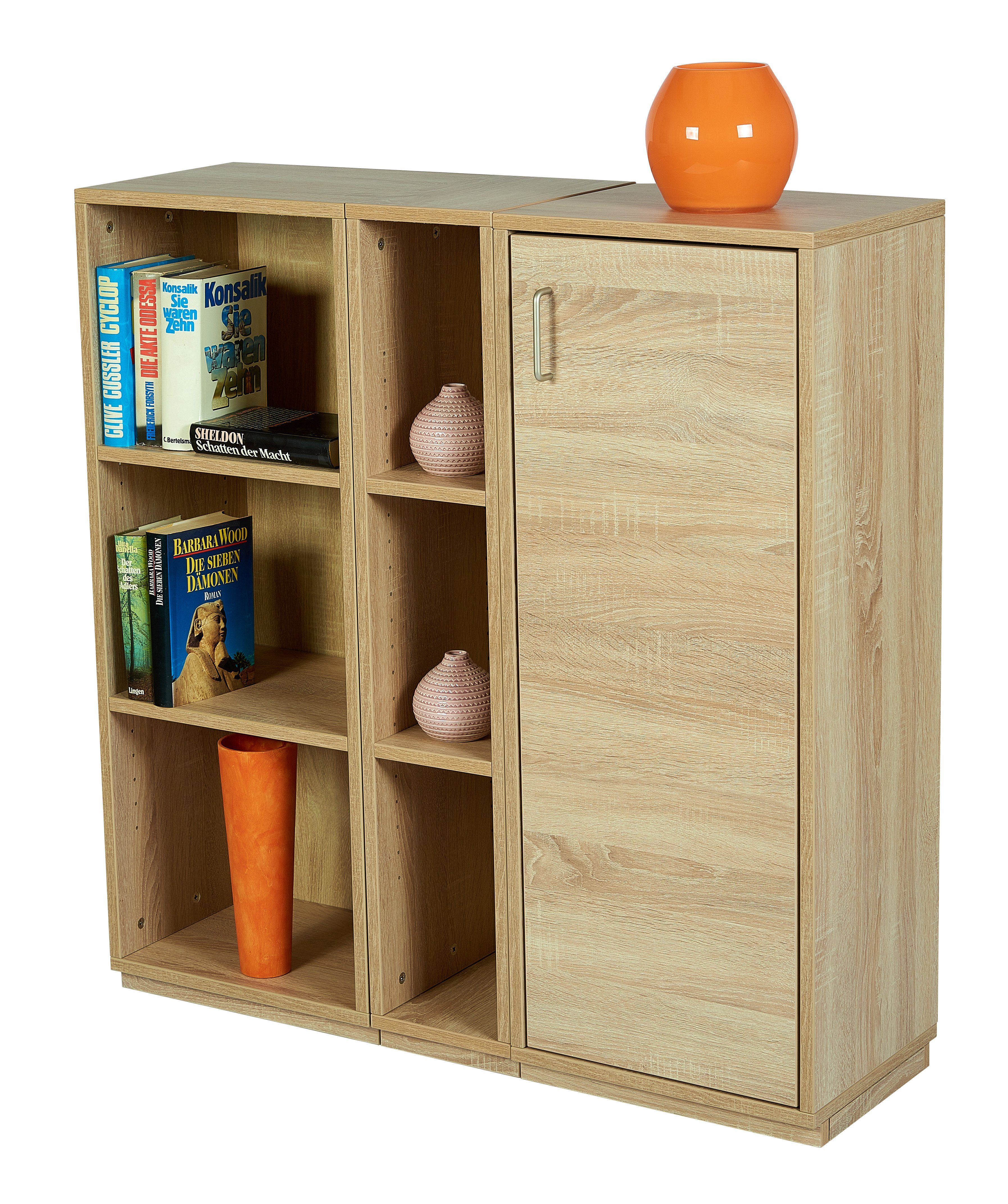 kundler home Bücherregal Regal oder Wohnzimmerregal individuell kombinierbar B 40, T32, H100 cm