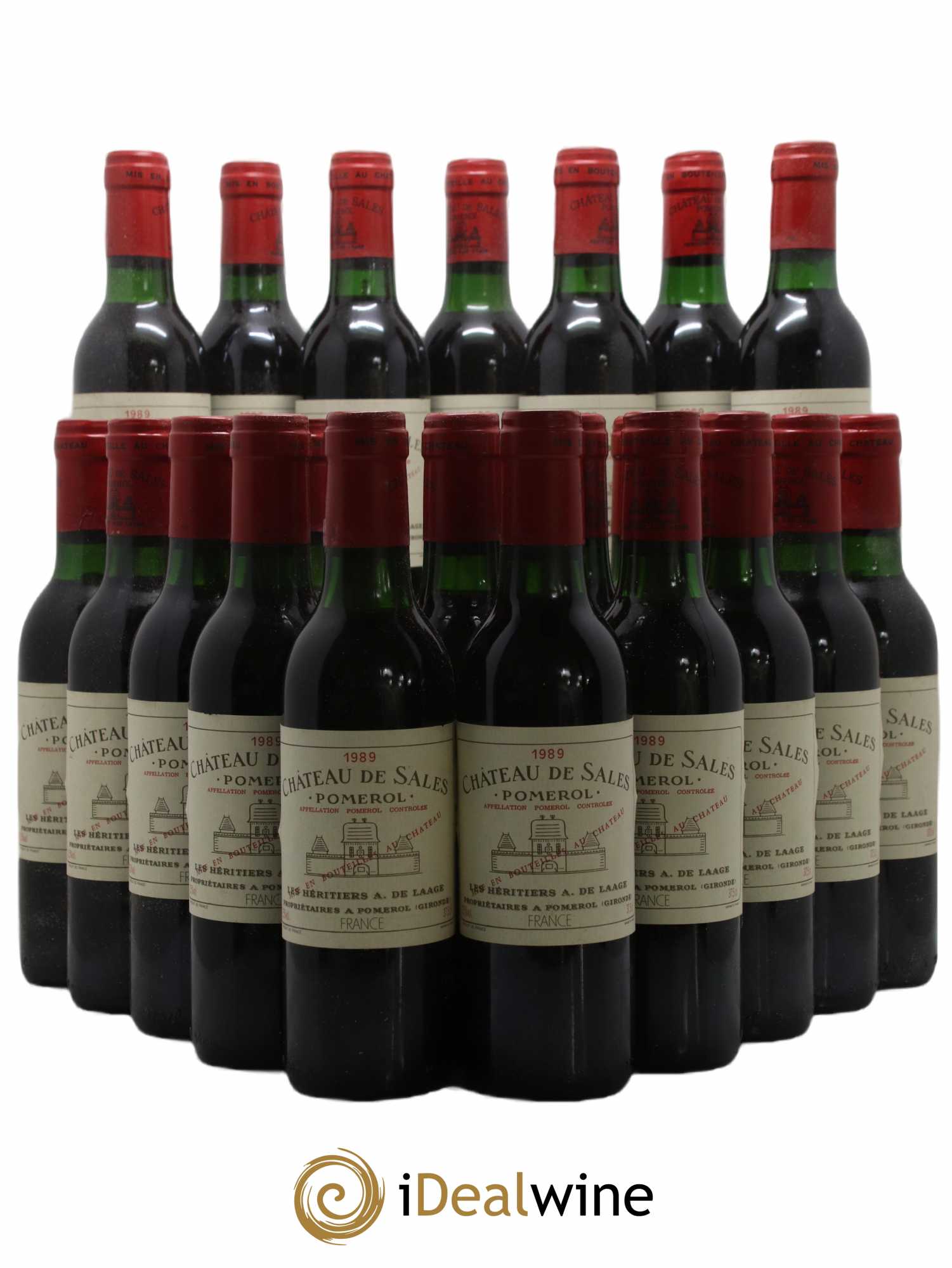 Château de Sales  1989 - Lot de 24 Demi-bouteilles