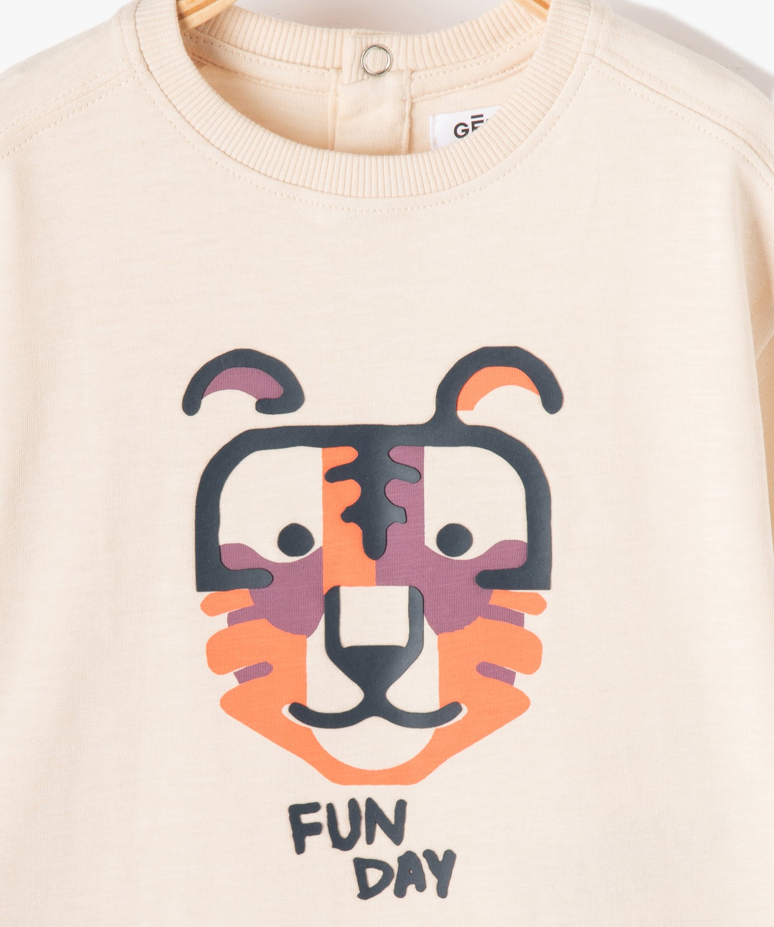 Tee-shirt bébé Garçon à manches courtes et imprimé en r... ecru | GEMO