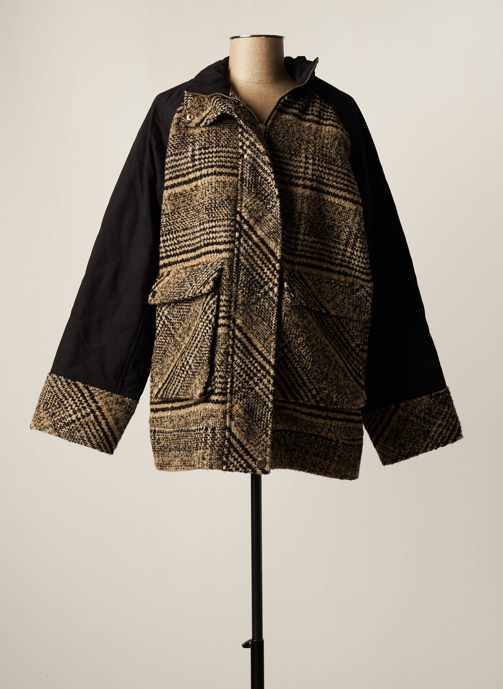 Y A S Manteaux Courts Femme couleur noir
