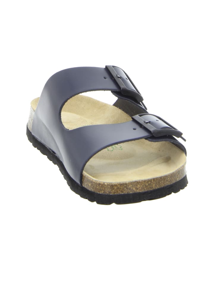 natural sense Pantolette Tieffußbett navy in blau günstig kaufen