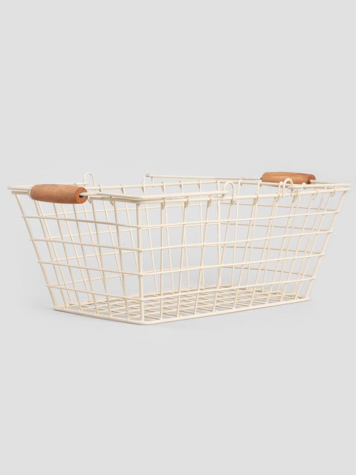 Homla Korb ''Selia'' in Creme - (B)35 x (H)14 x (T)21 cm günstig kaufen onesize