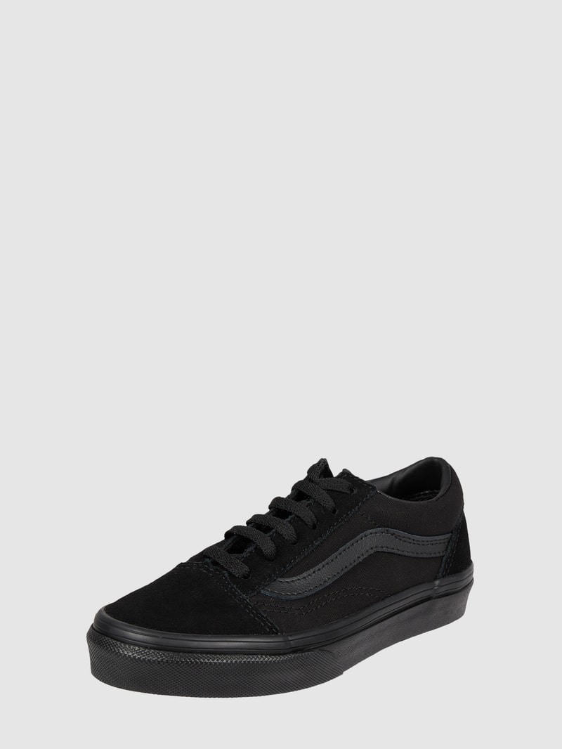 Sneaker aus Leder und Textil Modell 'Old Skool' in schwarz