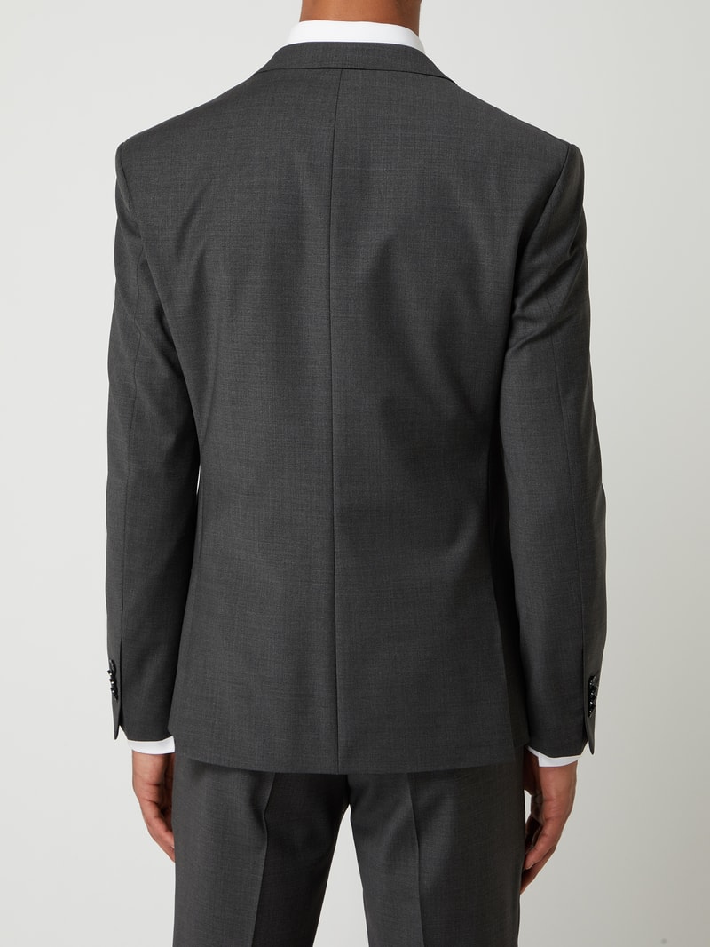 Slim Fit 2-Knopf-Sakko mit Stretch-Anteil Modell 'CiCastello' - 'CIPOWERSTRETCH' in mittelgrau