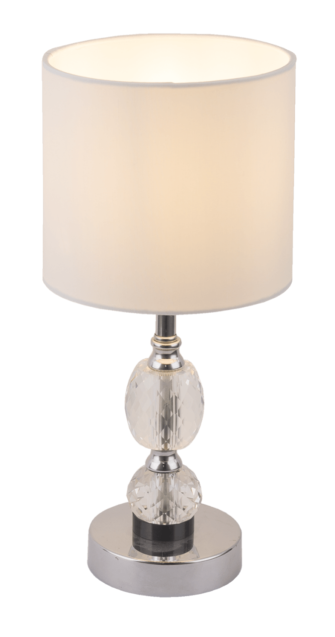 Globo Lighting - BRONN - Tischleuchte Metall verchromt, 1x E14