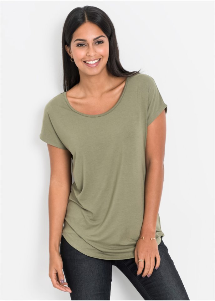 Shirt mit Häkeleinsatz