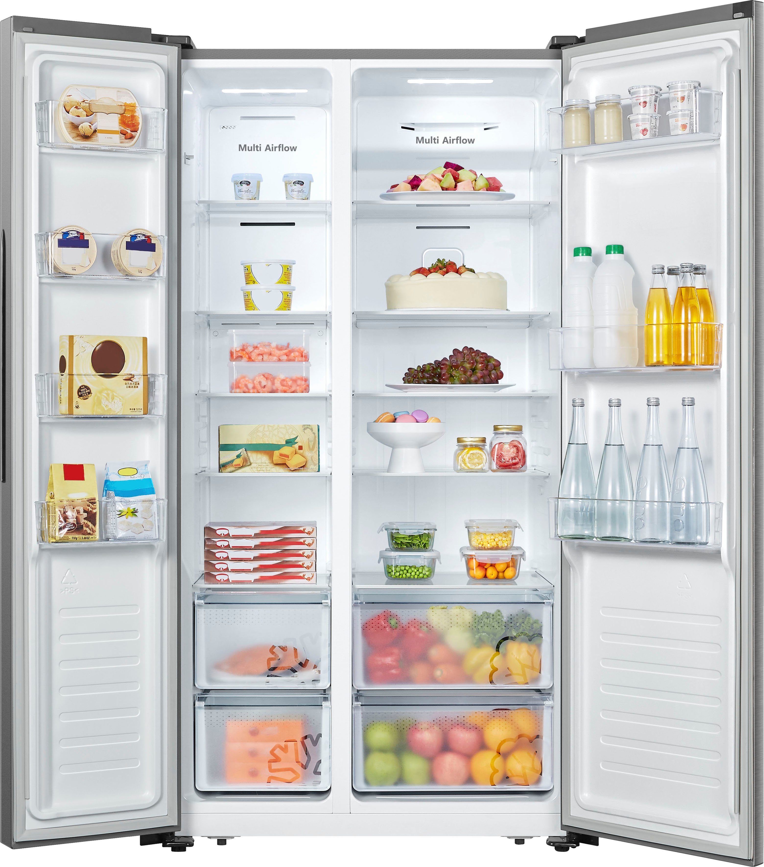 Hisense Side-by-Side RS677N4ACC, 178,6 cm hoch, 91 cm breit